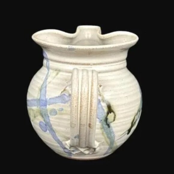 Vintage Studio B Pottery Stoneware Hand Made Pitcher Signed - Picture 4 of 8